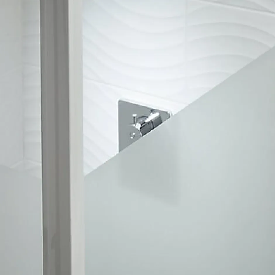 Cooke & Lewis Porte de douche pivotante Onega sérigraphié 80 cm