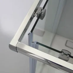 Kiamami Valentina Porte De Douche Rectangulaire 70X90 Cm Avec Verre Clair Et Profilés En Aluminium - Giada* Porte De Douche
