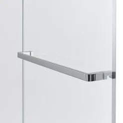 GoodHome Porte de douche semi pivotante Naya transparent 120 cm