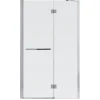 GoodHome Porte de douche semi pivotante Naya transparent 100 cm* Porte De Douche