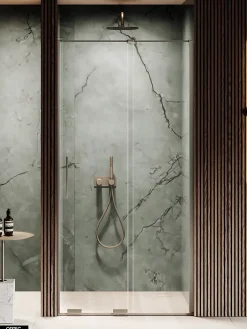 Otitec Porte de Douche Simple - 120 x 200 - GUNMETAL - SMART* Porte De Douche