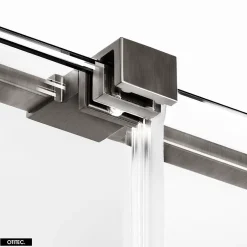 Otitec Porte de Douche Simple - 120 x 200 - GUNMETAL - SMART* Porte De Douche