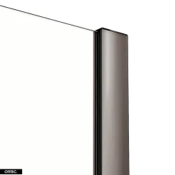 Otitec Porte de Douche Simple - 120 x 200 - GUNMETAL - SMART* Porte De Douche