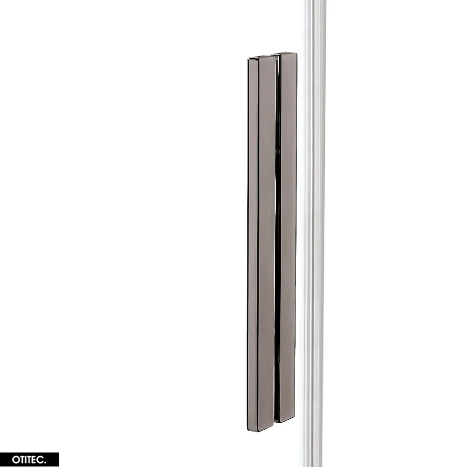 Otitec Porte de Douche Simple - 120 x 200 - GUNMETAL - SMART* Porte De Douche
