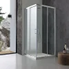 Kiamami Valentina Porte De Douche 80X80 Transparente Portes Coulissantes Profilés Chromés - Giada* Porte De Douche