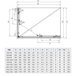 Kiamami Valentina Porte De Douche 80X80 Transparente Portes Coulissantes Profilés Chromés - Giada* Porte De Douche