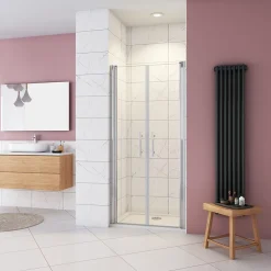 AICA Sanitaire Porte De douche 105x187cm avec en verre sécurit clair anticalcaire* Porte De Douche