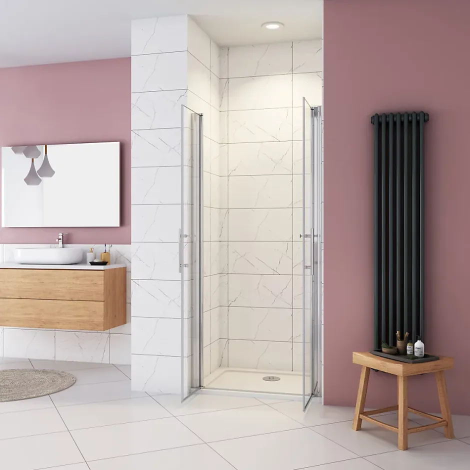 AICA Sanitaire Porte De douche 105x187cm avec en verre sécurit clair anticalcaire* Porte De Douche
