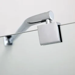 Kiamami Valentina Porte double articulée pour baignoire en verre clair - giada* Pare-Baignoire