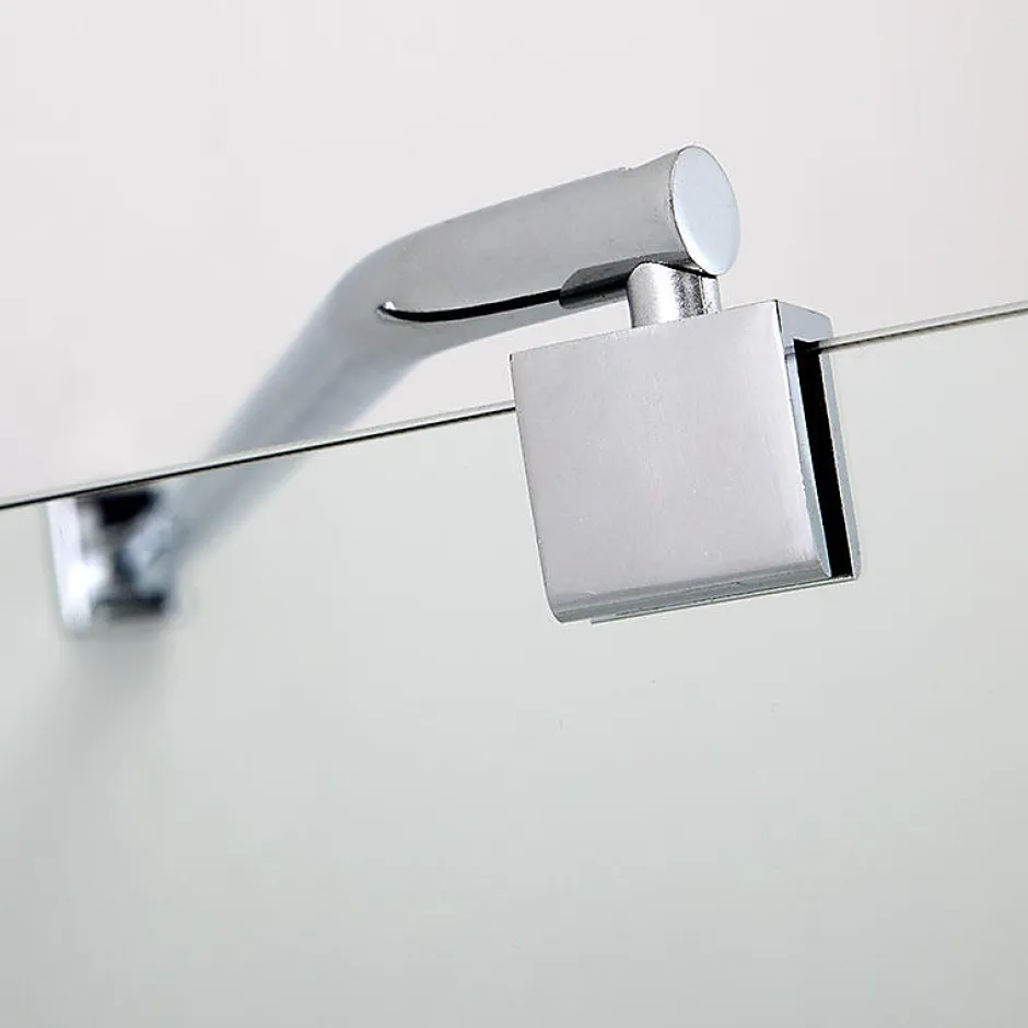 Kiamami Valentina Porte double articulée pour baignoire en verre clair - giada* Pare-Baignoire