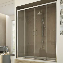 Porte Douche 160 cm 185 transparent modèle Replay 2 Portillons* Porte De Douche