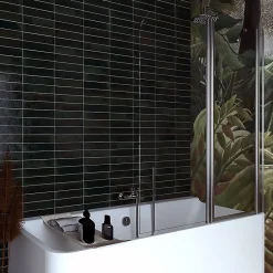Kiamami Valentina Porte fixe de 120 cm au plafond + porte battante réversible