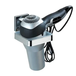 Wenko Porte sèche-cheveux en acier inox Quadro* Etagère Salle De Bains