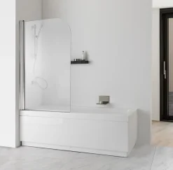 Kiamami Valentina Porte simple pour baignoire verre clair 6mm - giada