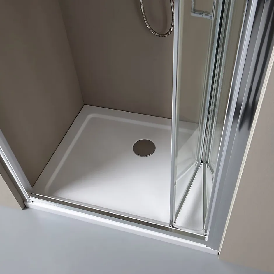 Kiamami Valentina Porte-niche pour douche avec 2 portes à ouverture à livre de 85cm - soffio