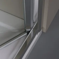 Kiamami Valentina Porte-niche pour douche avec 2 portes à ouverture à livre de 85cm - soffio