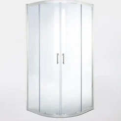 Cooke & Lewis Portes de douche angle circulaire Onega transparent 80 x 80 cm