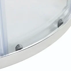 Cooke & Lewis Portes de douche angle circulaire Onega transparent 80 x 80 cm