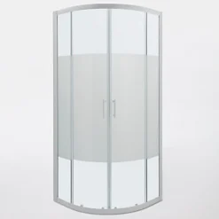 Cooke & Lewis Portes de douche angle circulaire Onega sérigraphié 80 x 80 cm* Porte De Douche
