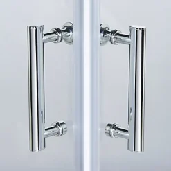 Cooke & Lewis Portes de douche angle droit Onega transparent 80 x 80 cm