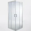 Cooke & Lewis Portes de douche angle droit Onega transparent 70 x 70 cm