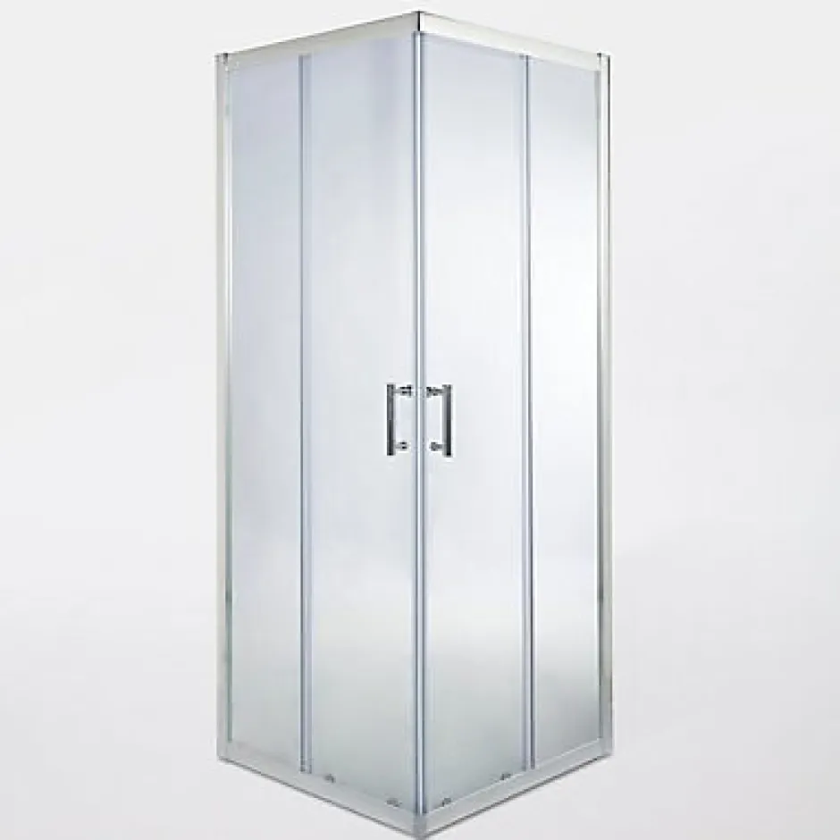 Cooke & Lewis Portes de douche angle droit Onega transparent 70 x 70 cm