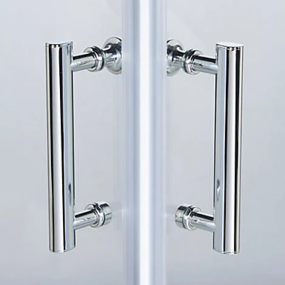 Cooke & Lewis Portes de douche angle droit Onega transparent 70 x 70 cm