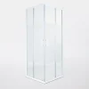 Cooke & Lewis Portes de douche angle droit Onega sérigraphié 80 x 80 cm