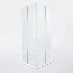 Cooke & Lewis Portes de douche angle droit Onega sérigraphié 80 x 80 cm