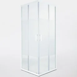 Cooke & Lewis Portes de douche angle droit Onega sérigraphié 90 x 90 cm