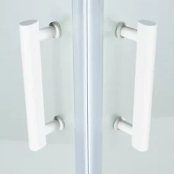 Cooke & Lewis Portes de douche angle droit Onega sérigraphié 90 x 90 cm