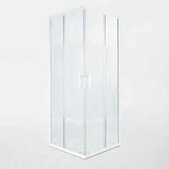 Cooke & Lewis Portes de douche angle droit Onega sérigraphié 70 x 70 cm