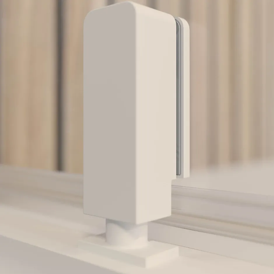 Schulte Portes de douche battantes en niche 90 x 200 cm, verre anticalcaire, profilé blanc mat, Impériale Trend 2.0