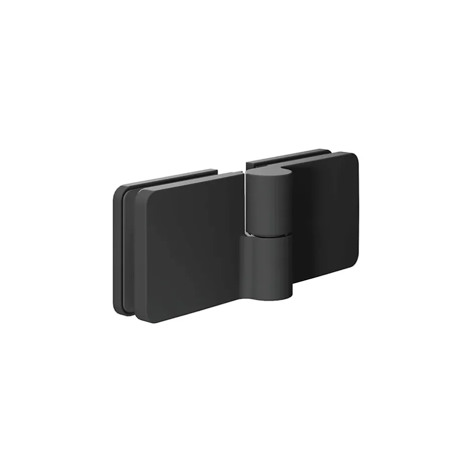 Schulte Portes de douche battantes en niche 90 x 200 cm, verre anticalcaire, profilé noir mat, Impériale Trend 2.0* Porte De Douche