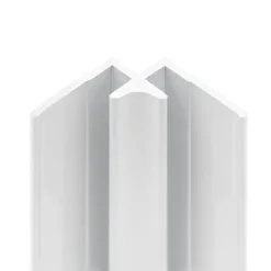 Schulte Profilé d'angle intérieur H.255 x 2,3 cm, aluminium, blanc brillant, Deco Design