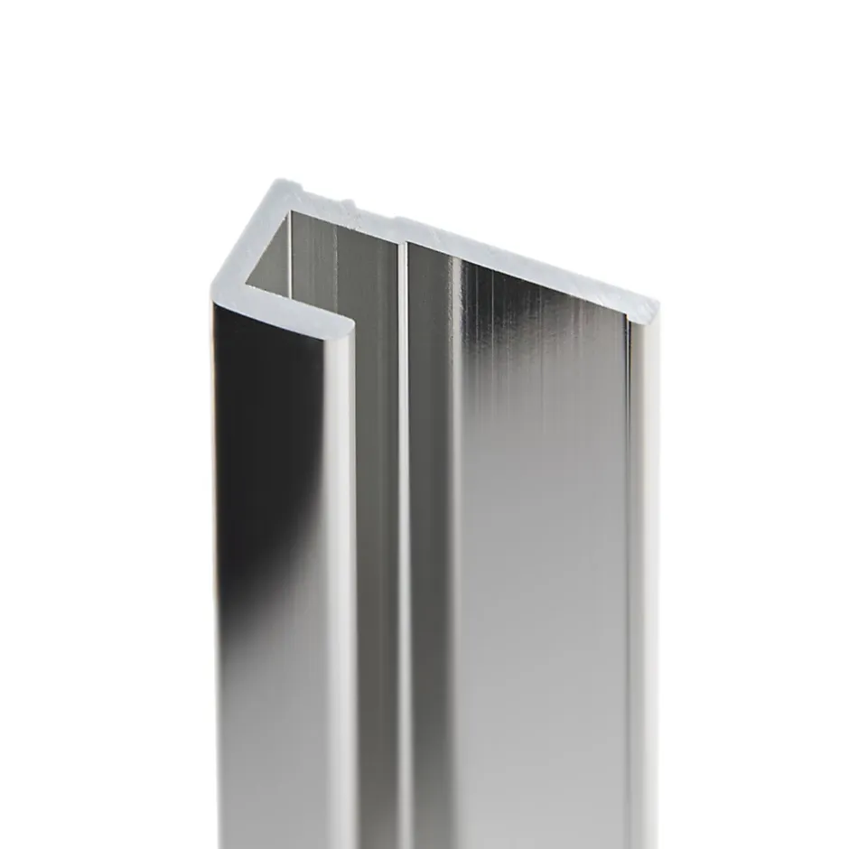 Schulte Profilé de fintion pour panneaux muraux DécoDesign, aspect chromé