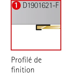 Schulte Profilé de fintion pour panneaux muraux DécoDesign, blanc* Panneau Mural De Salle De Bains
