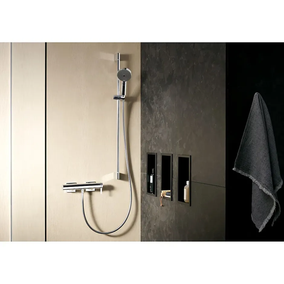 Hansgrohe Pulsify Select S Set de douche 105 3 jets Relaxation avec barre C 90 cm chromé 24170000* Colonne De Douche Sans Robinetterie