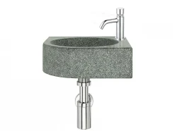 Essebagno Push robinet lave mains chrome eau froide Cilindro* Robinet Lave-Mains