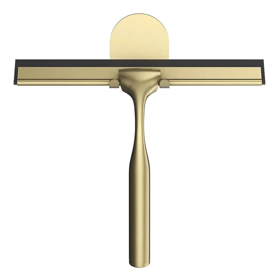 GoodHome Raclette de douche + support or Cavally* Accessoire De Douche|Accessoire De Douche