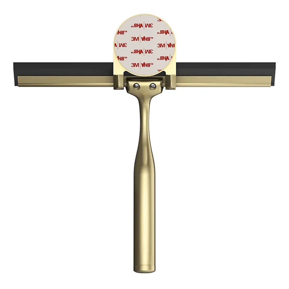 GoodHome Raclette de douche + support or Cavally* Accessoire De Douche|Accessoire De Douche
