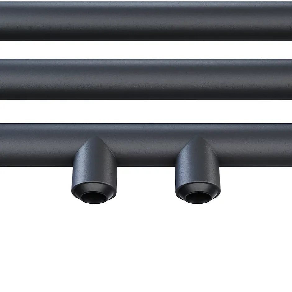 Sirhona Radiateur à eau chaude Salle de bain Sèche-serviettes 1800x400x30mm - Vertical -Gris