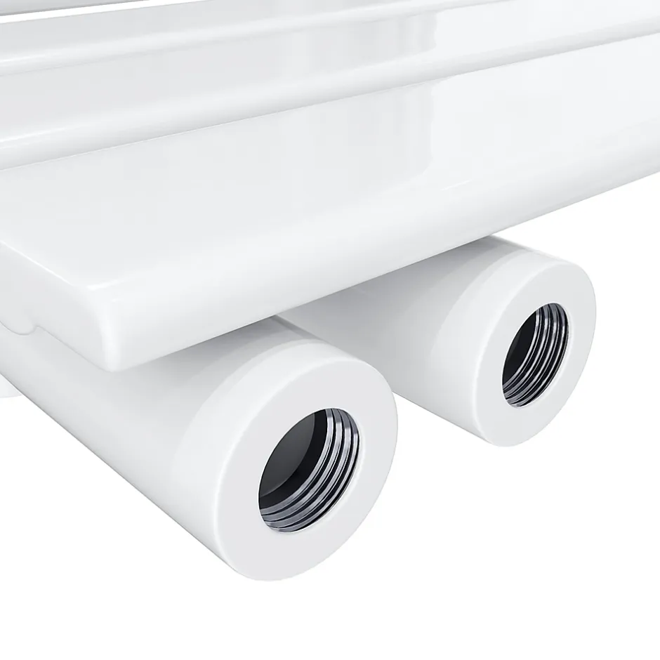 Sirhona Radiateur à eau chaude Salle de bain Sèche-serviettes 1000x500x62mm - Vertical -Blanc* Sèche-Serviettes Mixte