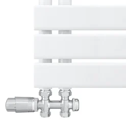 Sirhona Radiateur à eau chaude Salle de bain Sèche-serviettes 1000x500x62mm - Vertical -Blanc* Sèche-Serviettes Mixte