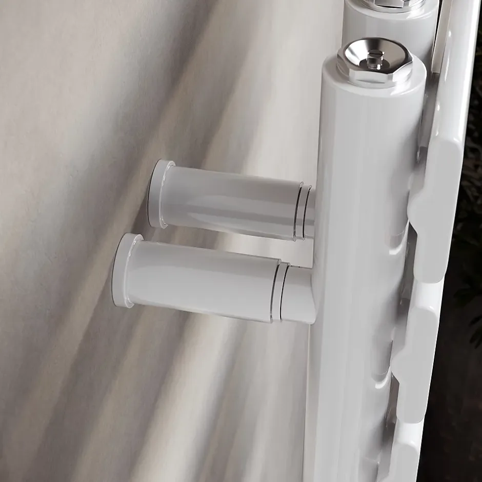 Sirhona Radiateur à eau chaude Salle de bain Sèche-serviettes 760x400x62mm - Vertical -Blanc* Sèche-Serviettes Mixte
