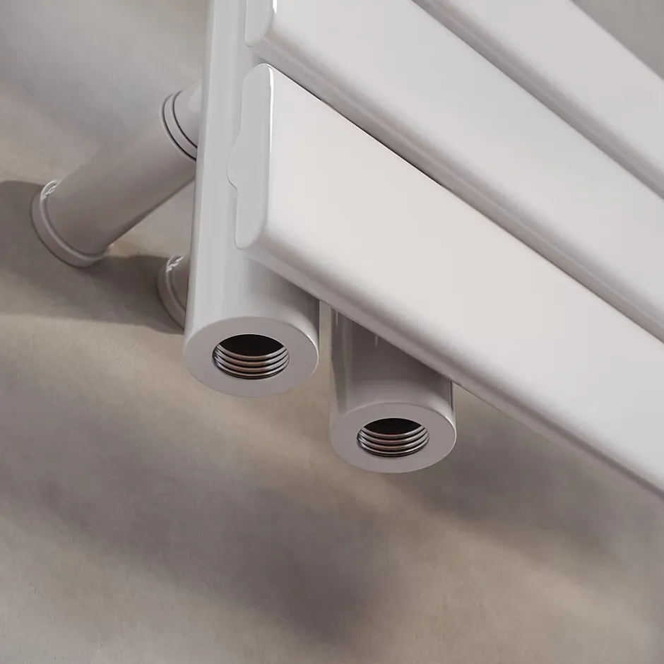 Sirhona Radiateur à eau chaude Salle de bain Sèche-serviettes 760x400x62mm - Vertical -Blanc* Sèche-Serviettes Mixte