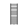 Luxebath Radiateur de Salle de Bain Design Sahara, 500 x 1500 mm, Noir Mat, Forme Droit avec Connexion Central, sans Kit de Raccordement