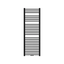 Luxebath Radiateur de Salle de Bain Design Sahara, 500 x 1500 mm, Noir Mat, Forme Droit avec Connexion Central, sans Kit de Raccordement
