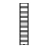 Luxebath Radiateur de Salle de Bain Design Sahara, 300 x 1800 mm, Noir Mat, Forme Droit* Sèche-Serviettes Mixte