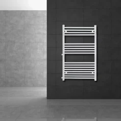 Luxebath Radiateur de Salle de Bain, 600 x 1200 mm, en Acier, Blanc, Forme Droite* Sèche-Serviettes Mixte